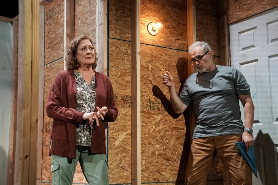 Karen Ziemba as Slipper and Marc Kudisch as Rock in L.B. Browne’s “Safe House”.