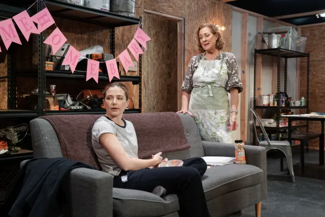 Anna Roman as Ashley and Karen Ziemba as Slipper in L.B. Browne’s “Safe House”. 